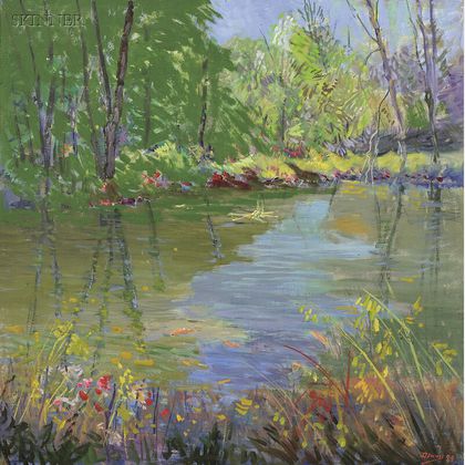 Roger Wilson Dennis (American, 1902-1996) "The Pond" Old Lyme