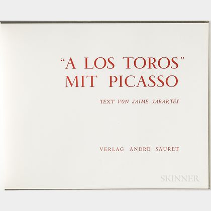 Picasso, Pablo (1881-1973) A Los Toros mit Picasso.