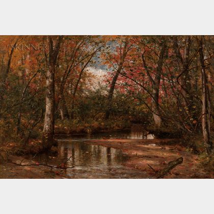Worthington Whittredge (American, 1820-1910) The Trout Brook
