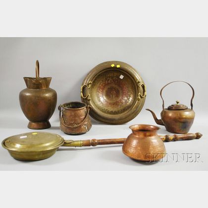 Group of Copper and Brass Articles