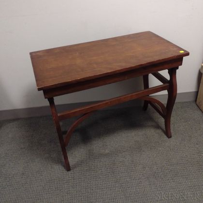 Two Country Maple and Mahogany Side Tables. Estimate $20-200