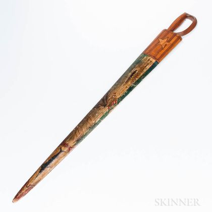 Polychrome Decorated Swordfish Sword