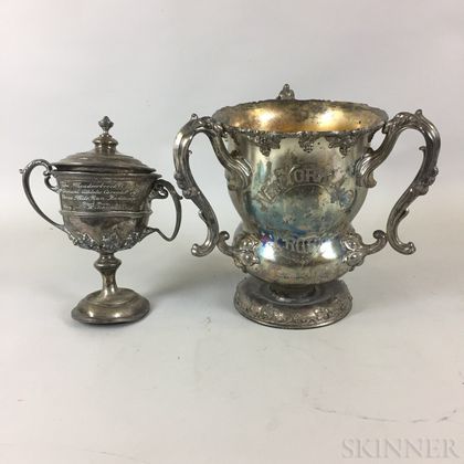 Two Silver-plate Trophies