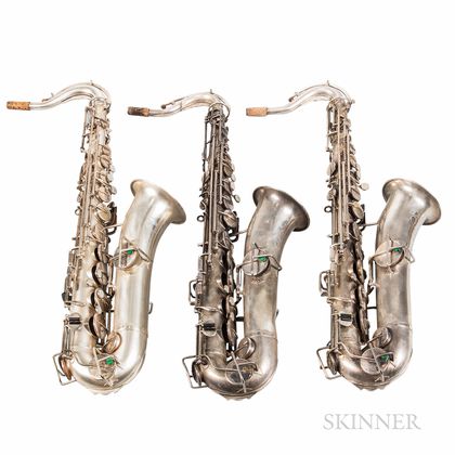Three C Melody Saxophones, Buescher and Wurlitzer