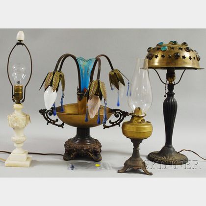 Four Assorted Decorative Table Lamps