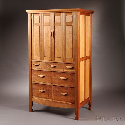 Geoffrey Warner Studio Furniture Commissioned Cabinet 