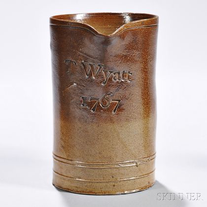 Brown Salt-glazed Stoneware Jug
