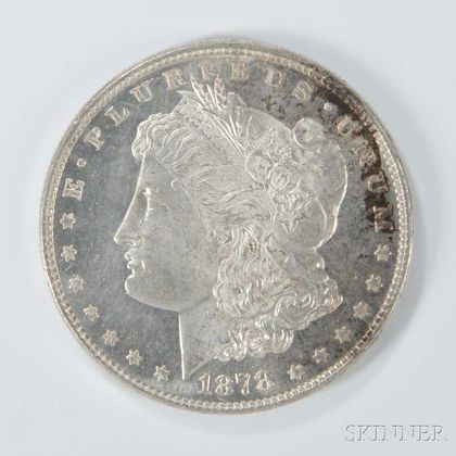 1878 7/8 Tailfeather Morgan Dollar. Estimate $50-100