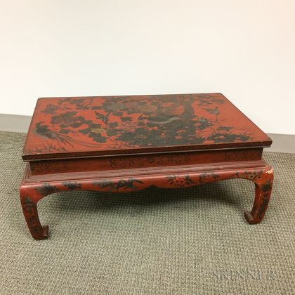 Red-lacquered Kang Table