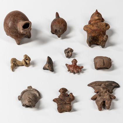 Eleven Pre-Columbian Items