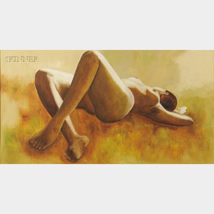 B. Vithal (Indian, 1935-1992) Reclining Nude