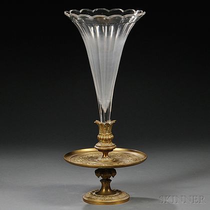 Bronze and Glass Epergne