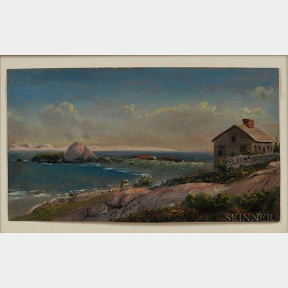 Charles DeWolf Brownell (Connecticut, New York, Rhode Island, 1822-1909),Philip Grinnells: Entrance of Westport Harbour, Massachusett 