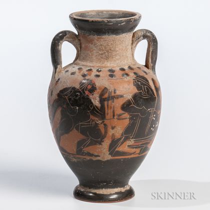 Etruscan-style Encaustic Decorated Vase