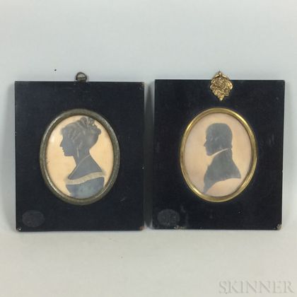Two Framed Silhouettes