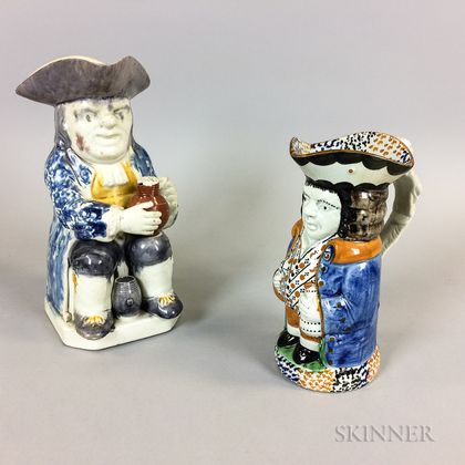 Two Staffordshire Ceramic Toby Jugs