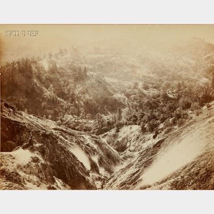 Carleton E. Watkins (American, 1829-1916) The Devil's Canyon Geysers