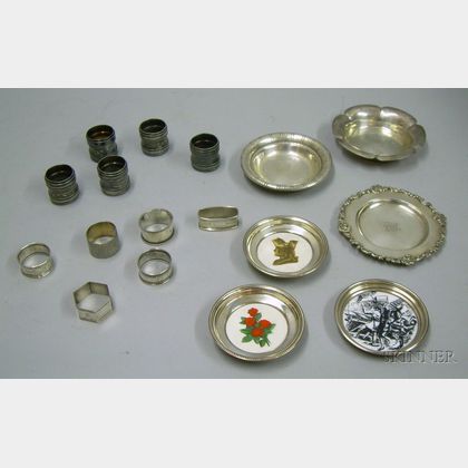 Six Sterling Silver Dishes