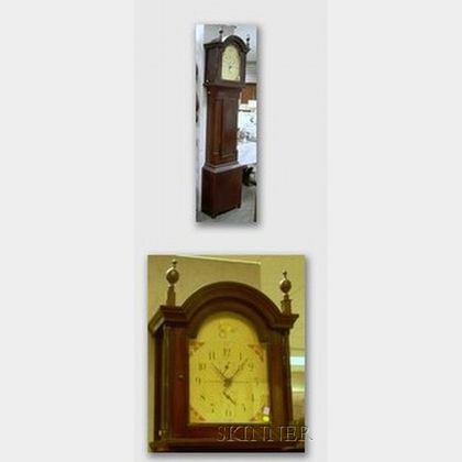 Pine-cased Tall Clock