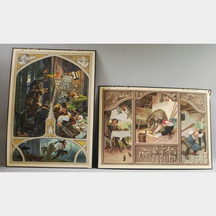 Three Early 20th-century German Arts & Crafts Lithographs