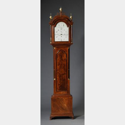 The Pierce-Nichols Family Mahogany Quarter-chiming Musical Tall Clock