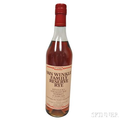 Van Winkle Family Reserve Rye 13 Years Old, 1 750ml bottle 