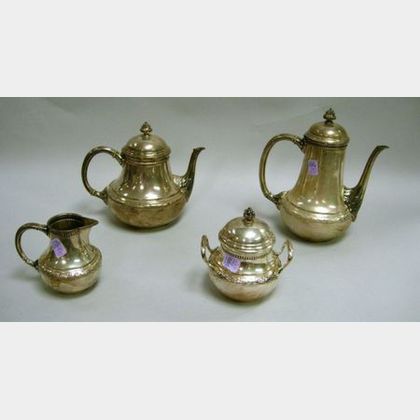 Four-Piece Horovitz .800 Silver Tea and Coffee Set. 