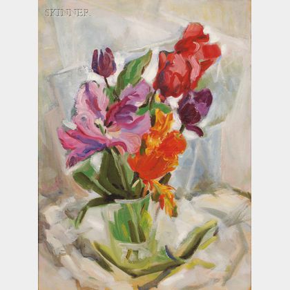 Olga Itasca Sears (American, 1906-1990) Still Life with Tulips