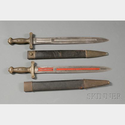 Two Artillery Short Swords