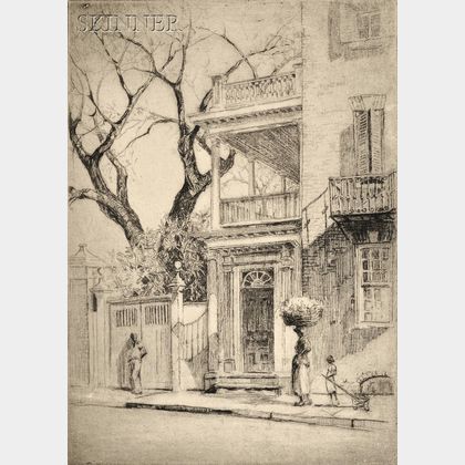 Elizabeth Quale O'Neill Verner (American, 1883-1979) Ravenal Doorway, Charleston.