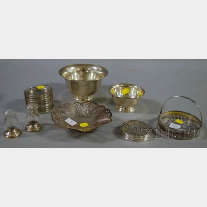 Group of Sterling and Silver-plated Table and Serving Items