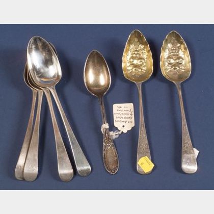 Six George III Silver Tablespoons