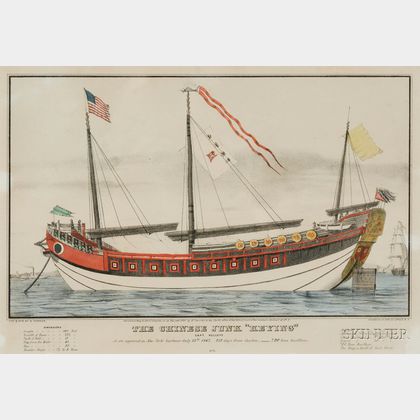 N. Currier, publisher (American, 1838-1856) THE CHINESE JUNK "KEYING.,"