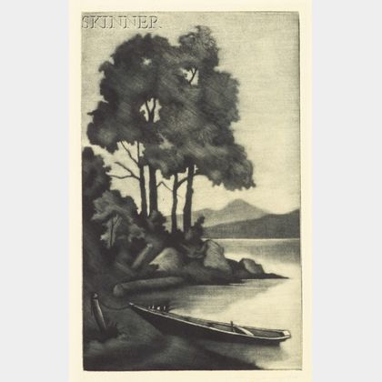 John Taylor Arms (American, 1887-1953) Moonlight, Rangeley Lake