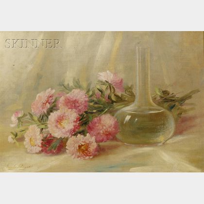 Emily Harris McGary Selinger (American, 1848-1927) Chrysanthemums and a Vase