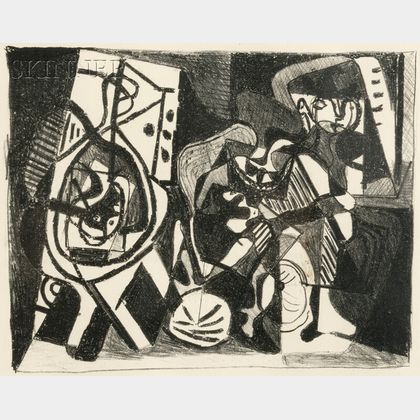 After Pablo Picasso (Spanish, 1881-1973) Scène d'intérieur