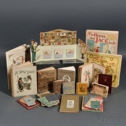 Children's Books, Group of Small-format Illustrated Chapbooks including Greenaway, Caldecott and Others.