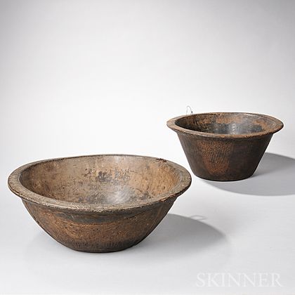 Two African Carved Wood Bowls