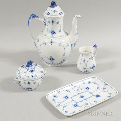 Bing & Grondahl Porcelain "Blue Traditional" Partial Coffee Service