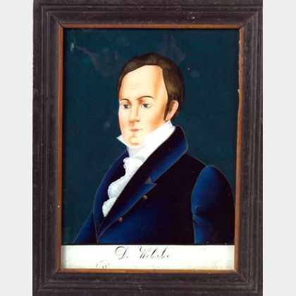 Daniel Webster Eglomise Portrait