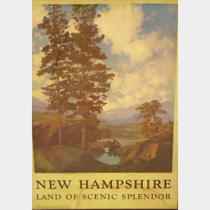 Framed Poster After Maxfield Parrish (American 1870-1966) New Hampshire Land of Scenic Splendor