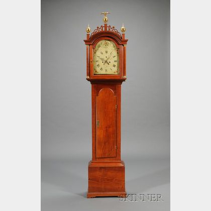 Federal Cherry Tall Clock by Joseph Mulliken