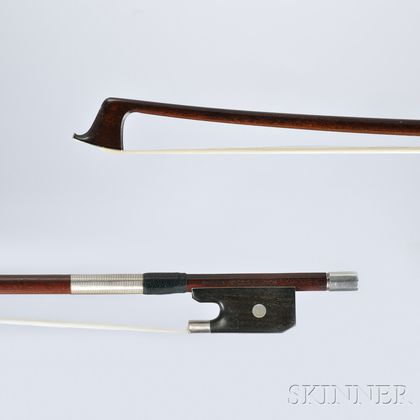 English Silver-mounted Violin Bow