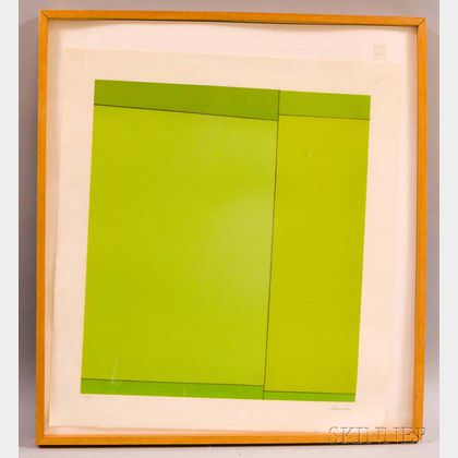 Ludwig Sander (American, 1906-1975) Green Squares