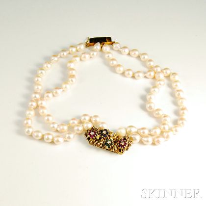 Four-strand Pearl Bracelet