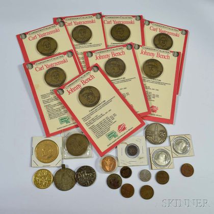 Group of Tokens and Commemoratives Coins