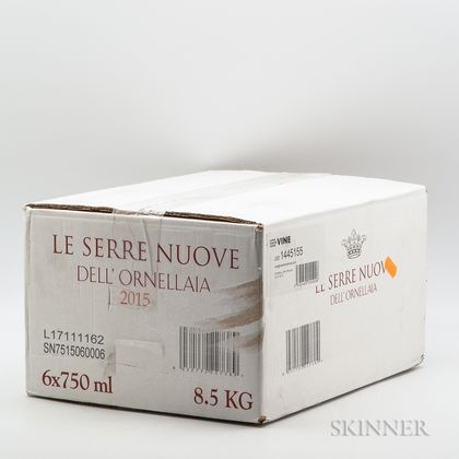 Le Serre Nuove dell Ornellaia 2015, 6 bottles (oc) 