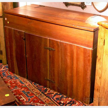 Country Cherry and Poplar Lidded Dry Sink