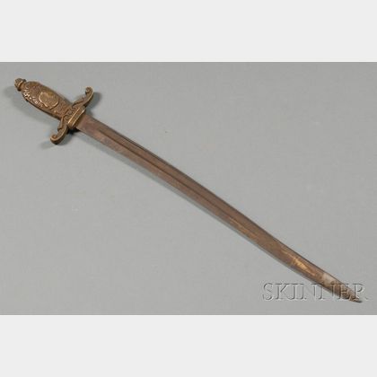 Cast Brass-handled Steel Sword