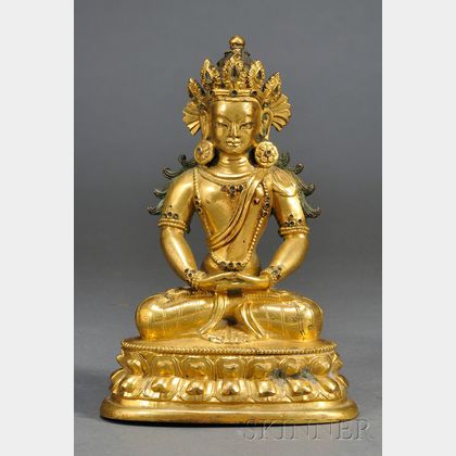 Gilt-bronze Buddha